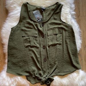 JCPenney ANA Tie Tank Top NWT Size S
